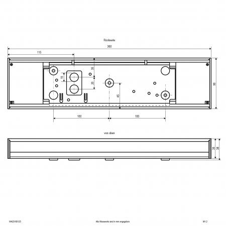 EVN WA20160125 KORRIDOR LED Wandleuchte 16 W 3000-5700 K 2-flammig weiß
