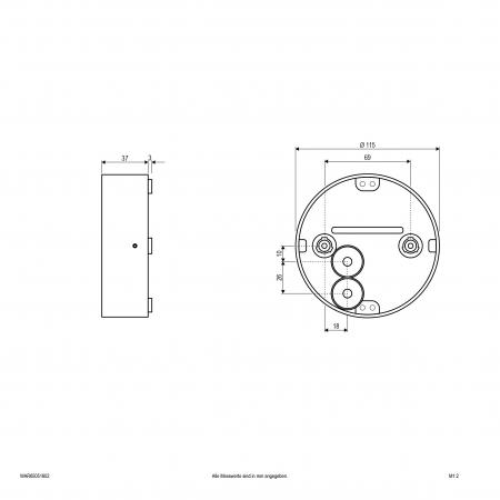 EVN WAR65051602 DIREXUS LED Wandleuchte 8 W 3000 K anthrazit IP65