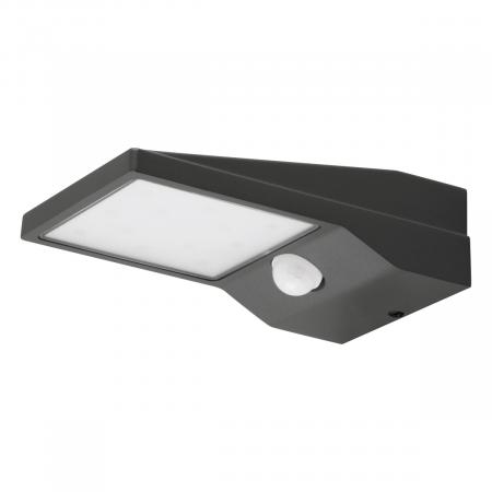 EVN WAS541502 Solar LED Wandleuchte mit Bewegungs- und Dämmerungssensor 350 lm IP54