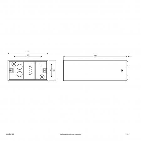 EVN WAU65081602 BUCO LED Wandleuchte 8 W 3000 K anthrazit IP65