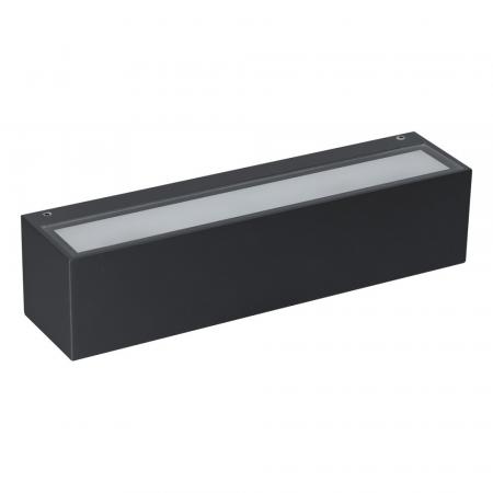 LED Edle geradlinige LED Außen Wandleuchtre up&down Licht anthrazit warmweißes Licht EVN