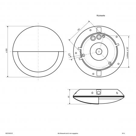 EVN WE30180125 HULK LED Wandanbauleuchte 9,5–18,5 W 3000/4000 K IP66 Weiß