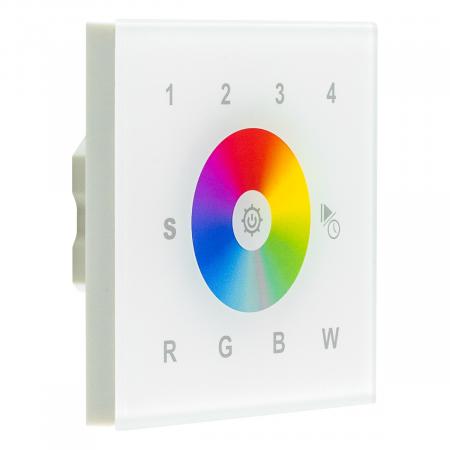 EVN WIFIWPRGBWW WiFi-Wandpanel für RGB-Steuerung 4 Zonen Touch-Farbrad 100–240 V