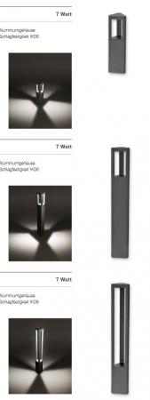 EVN LED Wegeleuchte 350mm anthrazit IP54 7W 3000K 391lm
