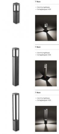 EVN LED Wegeleuchte 650mm anthrazit IP54 7W 3000K 391lm