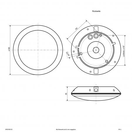 EVN WR30180125 HULK LED-Anbauleuchte IP66 9,5-18,5W 3000K/4000K Weiß