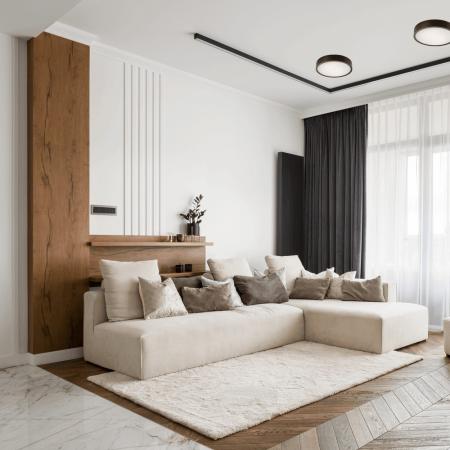 Bioledex Junges Wohnen Deckenleuchte in Wenge aus Holz und Glas