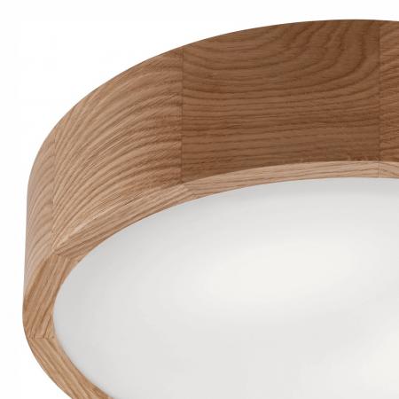 Bioledex Junges Wohnen Deckenleuchte 37cm in Eiche aus Holz und Glas