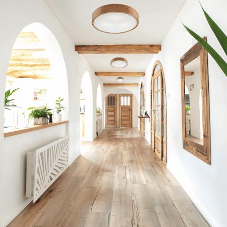 Bioledex Junges Wohnen Deckenleuchte aus Holz und Glas