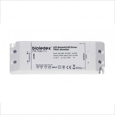 Bioledex 75W 24V DC LED Treiber dimmbar TRIAC für dimmbare 24V LEDs