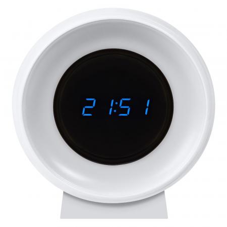 OSRAM NIGHTLUX Digitale Uhr & Nachtlicht Akku und USB-Ladekabel, Farbwechselfunktion für weißes Licht