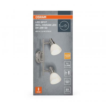 OSRAM 3-flammiger LED Decken Strahler Aluminium