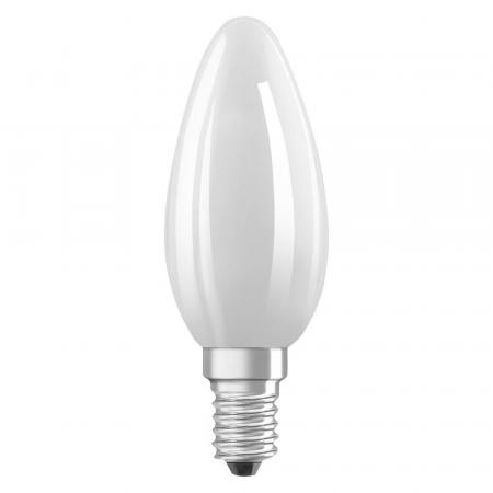6er Set Osram E14 LED Kerzenlampe CLASSIC besonders effizient matt 3,8W wie 60W 2700K warmweißes Licht - Sehr gute Energieeffizienz
