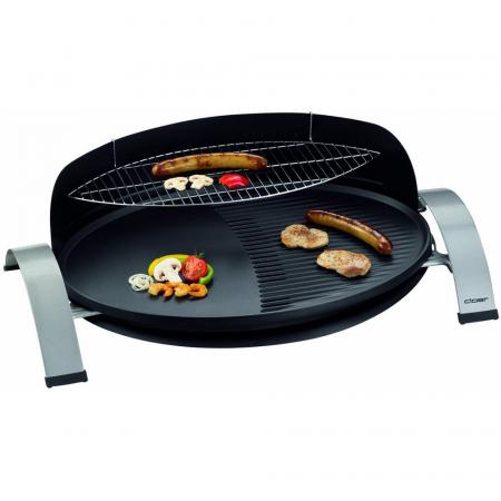 CLOER 6589 Elektro TISCHGRILL BARBECUE OVAL 2300W SCHWARZ