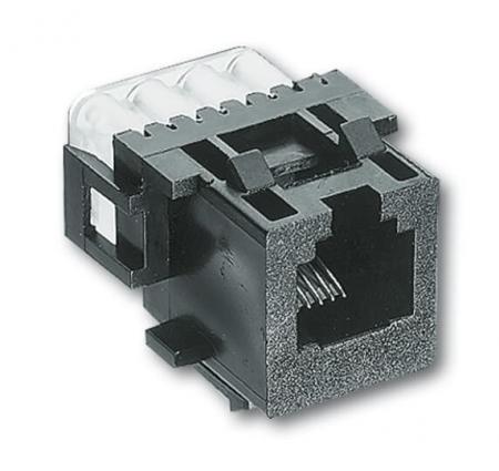 Busch-Jaeger 0210 Modular-Jack-Buchse 6-polig Kat. 3 (AMP-Nr. 216000-2)