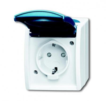 Busch-Jaeger 20 EBW-53 SCHUKO® Steckdose mit erh. Berührungsschutz