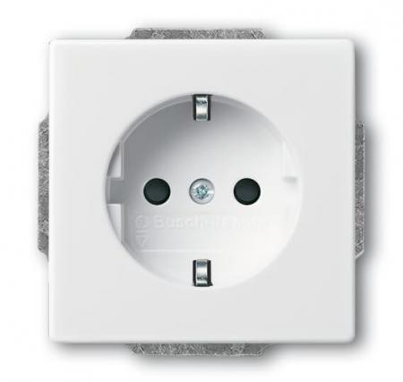 Busch-Jaeger 20 EUCRB-84 SCHUKO® Steckdosen-Einsatz ohne Spreize mit erh. Berührungsschutz