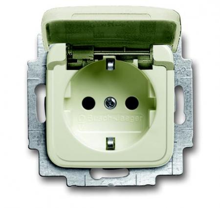 Busch-Jaeger 20 EUKB-212 SCHUKO® Steckdosen-Einsatz mit Klappdeckel