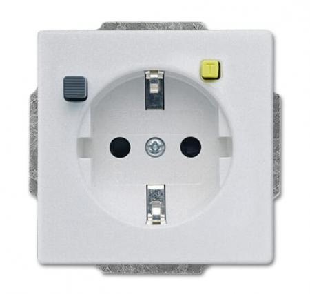 Busch-Jaeger 3120 EUCB-83 FI-SCHUKOMAT SCHUKO® Steckdosen-Einsatz mit Fehlerstrom-Schutzschalter