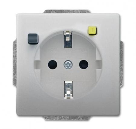 Busch-Jaeger 3120 EUCB-866 FI-SCHUKOMAT SCHUKO® Steckdosen-Einsatz mit Fehlerstrom-Schutzschalter