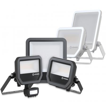 LEDVANCE FLOODLIGHT 50 FL 50 P 41W 6000lm 4000K Kaltweiß Ra80 100° x 100° IP66 Multi Lumen Schwarz