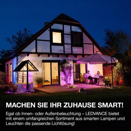 Aktion: Nur noch angezeigter Bestand verfügbar:  LEDVANCE SMART+ WiFi Außenwandleuchte CASCADE RGBW