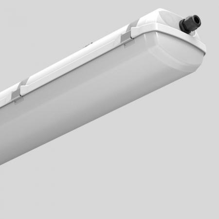 120cm Siteco Monsun EX Feuchtraumleuchte 4000K universalweißes Licht diffus strahlend, diffus strahlend, EIN/AUS PC Durchverdrahtung 4500lm