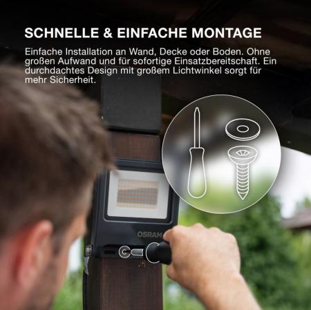 Osram  Endura Flood LED Fluter 10W IP65 weiß warmweißes licht