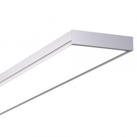 Siteco Apollon 31 Surface Deckenleuchte breit strahlend, 90°, Lichtfarbe 840, DALI 2, weißaluminium (RAL 9006)