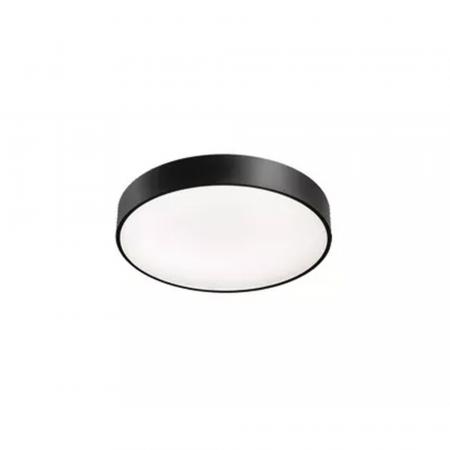 Siteco Round 21 S LED Deckenleuchte Opal, direkt strahlend, 105°, Lichtfarbe 840, DALI 2, schwarz 3900lm 30,3W