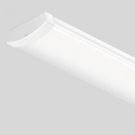 150cm Siteco Deckenleuchte Siluette® 21, breit strahlend, Abdeckwanne, satiniert, EIN/AUS Multilumen, weiß
