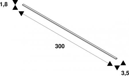 SLV 1002152 1-Phasen Hochvoltschiene Aufbauversion weiß 3m