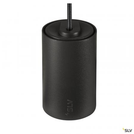 SLV 1006803 NUMINOS® XS, 48V Pendelleuchte, Pendellänge 150 cm, 4000 K, 55°, DALI 2, matt schwarz / glänzend chrom