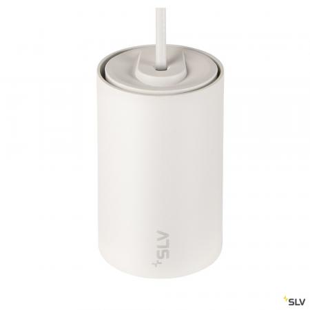 SLV 1006806 NUMINOS® XS, 48V Pendelleuchte, Pendellänge 150 cm, 4000 K, 20°, DALI 2, matt weiß / glänzend chrom