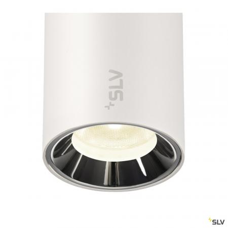 SLV 1006812 NUMINOS® XS, 48V Pendelleuchte, Pendellänge 150 cm, 4000 K, 55°, DALI 2, matt weiß / glänzend chrom