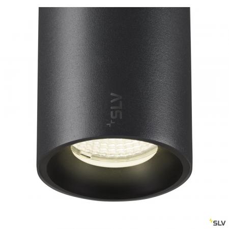 SLV 1006855 NUMINOS® S, 48V Pendelleuchte, Pendellänge 150 cm, 4000 K, 55°, DALI 2, matt schwarz