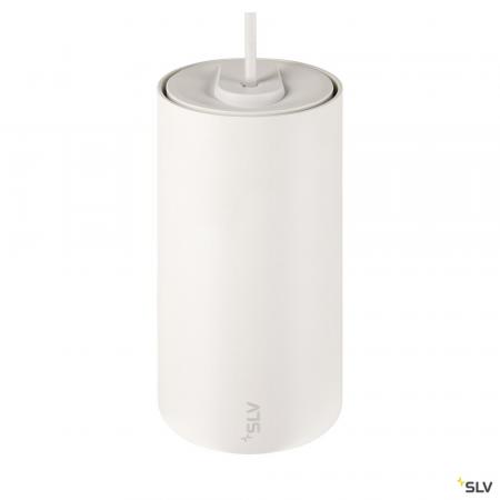 SLV 1006866 NUMINOS® S, 48V Pendelleuchte, Pendellänge 150 cm, 4000 K, 55°, DALI 2, matt weiß / glänzend chrom