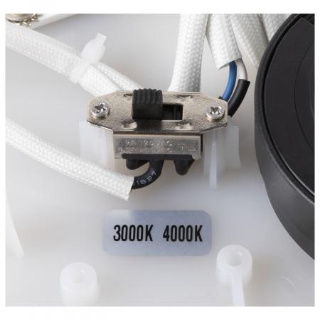 SLV 1007311 MEDO PRO 90 LED-Deckenaufbauleuchte 75 W, 11000–11200 lm, 3000/4000 K, CRI 90, DALI-2/Touch dimmbar, Ø 900 mm, Weiß/Weiß