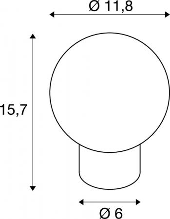 SLV 1007364 TINY SUN Tischleuchte G9 IP20 kupfer