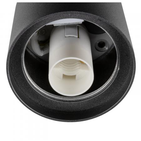 SLV 1007607 VARYT Deckenaufbauleuchte rund 1x max. 6W E14 schwarz