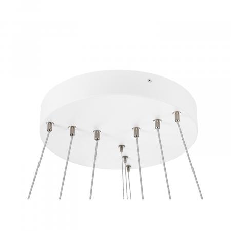 SLV 1007702 ONE FLAT PD DALI triple LED-Pendelleuchte 58W, 3500/3700 lm, 2700/3000K, CRI 90, Ø 80 cm, 300 cm, Weiß/Weiß