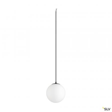 SLV 1008139 SUN 20, Pendelleuchte, E27, offenes Kabelende, 1x max. 40 W, matt schwarz