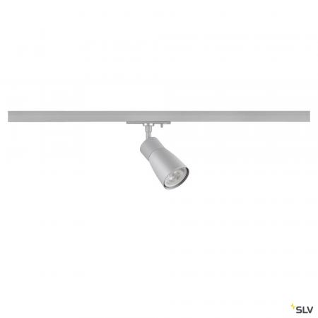 SLV 1008253 PURI 2.0 DOME Schienenstrahler GU10 grau, 1-Phasen, max. 6W, dreh- und schwenkbar