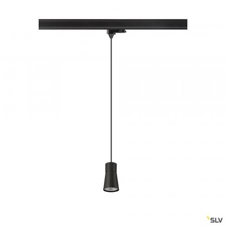 SLV 1008278 PURI 2.0 CONE Pendelleuchte 3-Phasen GU10 schwarz/schwarz
