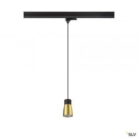 SLV 1008282 PURI 2.0 DOME Pendelleuchte 3-Phasen GU10 schwarz/gold