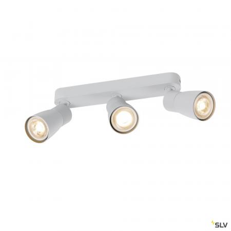 SLV 1008331 PURI 2.0 Dome, Wand- und Deckenaufbauleuchte, long, 3 x max. 6 W GU10, grau