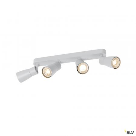 SLV 1008355 PURI 2.0 Dome, Wand- und Deckenaufbauleuchte, long, 4 x max. 6 W GU10, grau