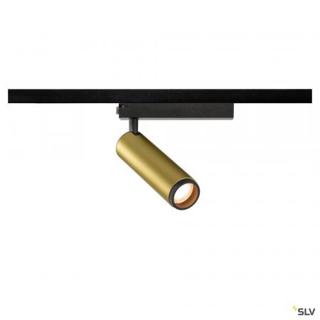 SLV 1008434 GRIP! M, 1~ Spot, zylindrisch, 2000-3000 K, 15 W, Dim-to-Warm, PHASE, 42°, gold / schwarz