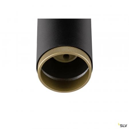 SLV 1008449 GRIP! L, 1~ Spot, zylindrisch, GU10, 1x max. 6 W, schwarz / gold