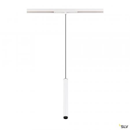 SLV 1008454 GRIP! S, 48V Pendelleuchte, Pendellänge 200 cm, 2700 K, 29°, DALI, weiß / schwarz